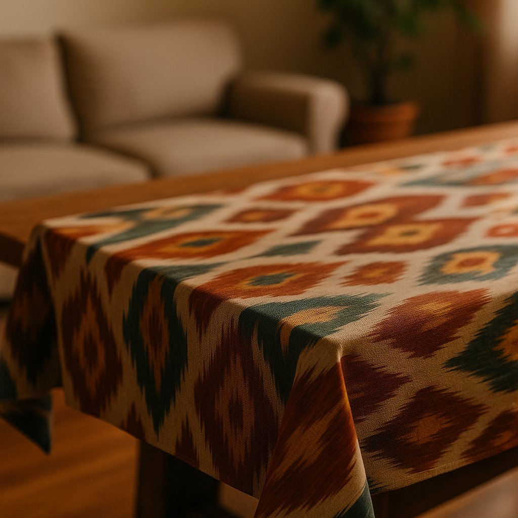 Premium Ikat Tablecloth Samarkand Soul Edition